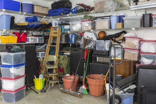 Professional rubbish removal team at work in West London